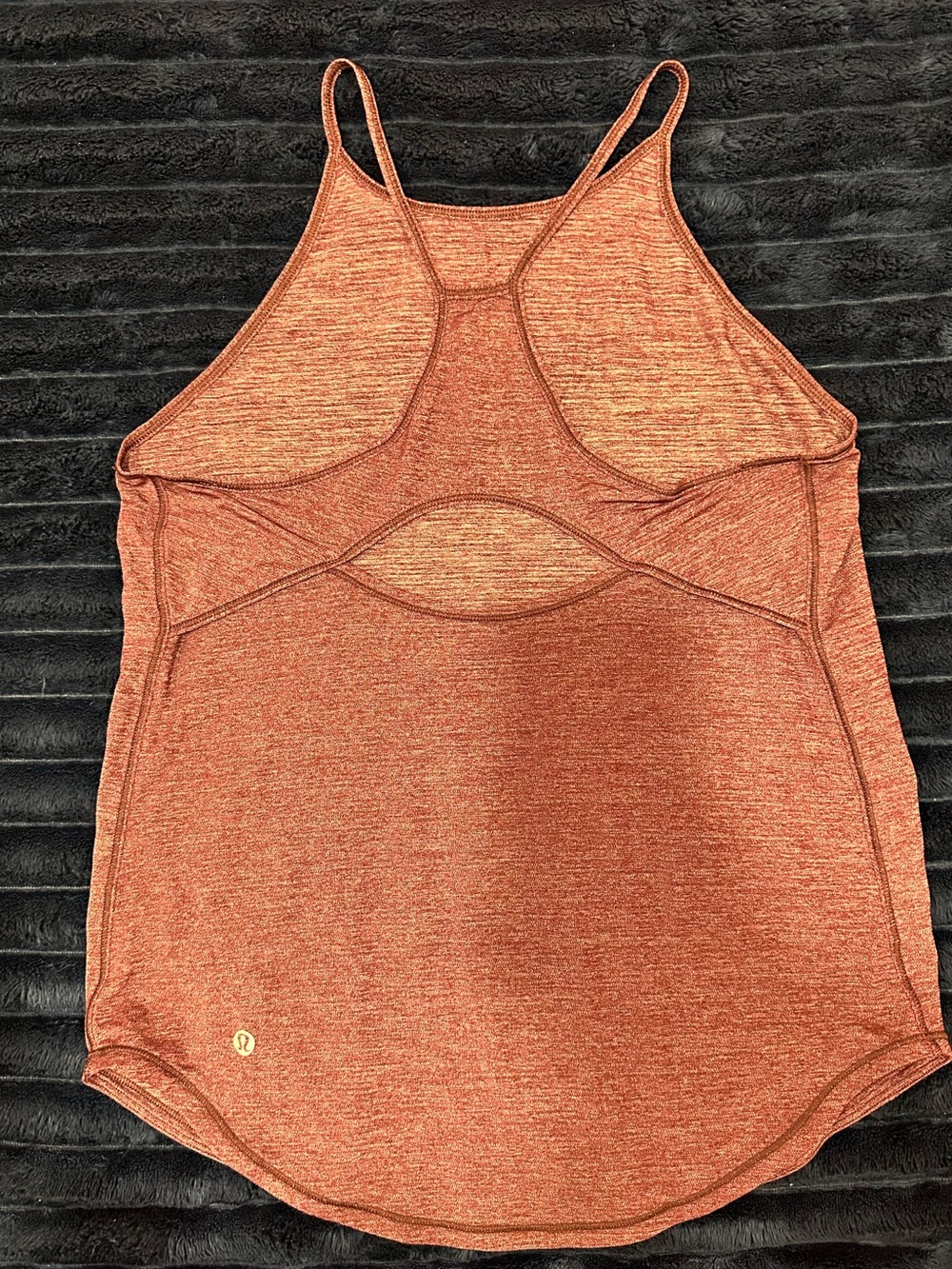 lululemon athletica speckled burgundy Racerback Tank Top